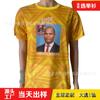 Camiseta electoral de algodón con estampado de imitación de presidente de Mozambique, fuente OEM/ODM, suministros de fábrica.