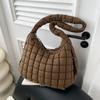Bolso Tejido de Estilo Coreano para Axila de Gran Capacidad para Mujer Nueva Llegada 2024 Bolso Tote Romboidal Simple y a la Moda Bolso de Hombro Combinable