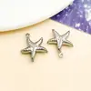 Acero inoxidable al vacío electrochapado color oro acero hueco estrella de mar, caballito de mar, caracola, pez tropical colgante accesorios para joyería DIY