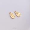 Preservación del Color Oro de 14K Bolsa Suerte Nafu Aleación Señal de Fortuna Fortuna Colgante Pequeño diy Pulsera Joyería Hecha a Mano Colgante