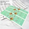 Etiqueta Adhesiva Larga Xue Mei Niang Etiqueta Selladora Puff de Yema de Huevo Pastel Puff Hilo de Carne Etiqueta de Horneado Xiaobei