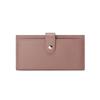 Billetera nueva de cuero para dama 6 tarjetas piel de vaca ultradelgada clip largo exterior con monedero independiente fabricantes mayoreo