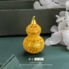 Tienda de oro con filigrana de oro de arena vietnamita colgante de calabaza de la suerte collar de calabaza grande de la suerte colgante de cuerda negra joyería