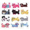 Patches de Bordado Computadorizado Patches de Desenho Animado Patches de Tecido Bordado Patches Termocolantes para Roupas Patches Adesivos Gato Gato Preto Diário Uso Diário