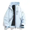 Estilo Luo Tuo Tres en Uno para Mujer Viento y Agua Nuevos Viaje Grafeno Relleno de Plumas Chaqueta Ropa de Montañismo para Hombre