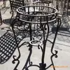 Mesa de Hierro Forjado Estilo Europeo Forjada en Frío Northwest, Mesa de Metal para Entrada, Mesa de Comedor Artesanal de Hierro Forjado Antiguo