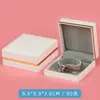 Caja de Papel Rellena de Cuero Rojo para Joyería, Caja de Almacenamiento de Joyería, Caja para Anillos, Caja para Collares, Caja para Colgantes, Caja de Regalo
