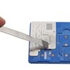 Raspador de boca fina de aço inoxidável pasta de estanho original lâmina raspadora de estanho LCD shell ferramenta de abertura de reparo de telefone celular tampa de pé de cabra
