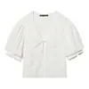 Comercio Exterior 2026 Primavera Nuevo Estilo Europeo y Americano Moda Femenina Casual Holgada Versátil Cuello Redondo Pequeño Camisa 8372030