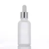 Botella de Vidrio Esmerilado para Aceite Esencial Portátil de Viaje Muestra de Esencia Loción Gotero con Punta de Plástico Botella de Cosméticos Venta al por Mayor
