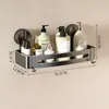 Estante de almacenamiento para baño con ventosas, triangular de pared, organizador de esquina sin taladro para inodoro, lavabo y cuarto de ducha