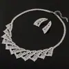 Corrente para Clavícula Novo Estilo Joias Brincos de Strass para Noiva Conjunto de Colar Pingente Feminino Corrente Curta para Suéter Joias N344
