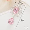 Nuevo colgante de gemas con forma de flor de perla de diamante y dios del sol, accesorio de joyería para teléfono móvil, decoración de zapatos con agujeros