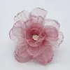 45/90mm Hilo de Seda Flor Accesorios Malla Hilo Borde Quemado Flor Accesorios Flor de Tela Hecho a Mano DIY Accesorios para Tocados