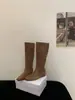 Botas Vazadas Maillard Retrô para Mulheres, Finas de Verão Versáteis, Respiráveis, Bonitas, Antiderrapantes, Botas Slim com Aumento Interno