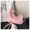 Bags2026 Bolso de Hombro y Axila Texturizado Estilo Nuevo, Bolso Cruzado de Moda para Mujer para el Trabajo, Bolso Clásico de Monograma en Forma de Media Luna