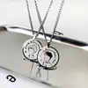 Collar Redondo con Marca del Principito y la Princesita Cadena de Suéter Personalizada de Moda para Hombres y Mujeres Un Par de Colgantes Sencillos de Moda para Parejas