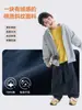 La nueva colección de otoño de ropa infantil de Haimei: Pantalones largos de algodón puro para niños, pantalones casuales Otoño 2026, pantalones de pierna curva de moda para niños mayores