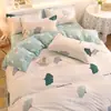 Juego de ropa de cama de tres piezas Regalo sábana de algodón lavado funda nórdica sábana juego de cuatro piezas Fabricante de Dropshipping al por mayor