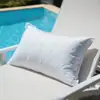 Relleno de cojín premium resistente al agua para exteriores, 12''x20'', par