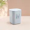 Mini papelera de escritorio linda con tapa, tipo pulsador, estilo nórdico simple, adecuada para uso en oficina y hogar, almacenamiento de papelera para estudiantes