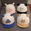 Chapéu de Bebê Primavera e Outono Desenho Animado Fofo Chapéu de Aba Outono e Inverno Meninos Estilo Coreano Chapéu de Sol Chapéu de Beisebol Infantil Feminino