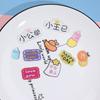 Xiao Gongju Xiao Wangji acrílico tarjeta de personaje inglés caricatura funda para teléfono material DIY hecho a mano parche accesorios para el cabello