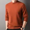 Suéter Engrosado de Lana Cachemir Peinada Hengyuanxiang para Hombre Otoño e Invierno 2025 Nuevo Suéter de Lana para Hombre de Cuello Alto