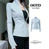 Ropa de Protección Solar de Seda de Hielo Fina de Corte Ajustado con Cuello Alto para Mujer 2026 Verano Top Deportivo Chaqueta Protectora UV Estilo Coreano