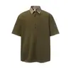 Ropa para Hombre Beijie 2026 Verano Nuevo Estilo Camisa Polo Falsa de Dos Piezas para Hombre Camiseta de Manga Corta con Retazos y Cuello Campana Camiseta de Media Manga
