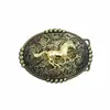 Vários Fivelas Lisas Liga de Zinco Cowboy Ocidental Fivela de Cinto de Couro de Boi Fivela de Placa de Liga Acessórios de Cinto Cavalo e Vaca