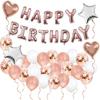 Amazon oferta caliente traje de globo de letra oro rosa decoración de fiesta de cumpleaños para niños traje de película de aluminio globo al por mayor