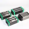 Deslizadores de trilho guia linear intercambiáveis HGH HGW deslizadores de quatro flanges trilhos guia lineares HGR suporte emenda