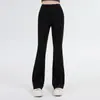 Pantalones de tiburón ajustados de primavera y otoño para mujer, adecuados para personas altas, pantalones de yoga de longitud extendida, pantalones acampanados casuales con protección solar