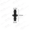 Conexões para Tubo Capilar 4/7 Barb Single Barb Duplo Conector em T Plug 4/7 Conector para Microaspersão Irrigação por Gotejamento Peças