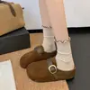 Zapatillas de Casa Baotou para Mujer que Aumentan la Altura 2026 Otoño Zapatillas Mula Perezosas Radmei Retro Slip-Ons
