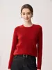 Estilo Sencillo Cuello Redondo Tejido de Cable Cachemira Suéter de Punto para Mujer Otoño 2026 Suéter de Punto Grueso Perezoso Cálido