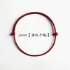 Pulseira de Fio Vermelho Ultrafina para Mulheres, Tornozeleira Vermelha, Cordão de Mão Vermelho, Cordão de Tornozelo para Meninas, Corda Trançada para Homens, Fecho de Segurança