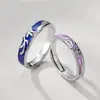 El nuevo anillo de pareja de ciervo te tiene un par de anillo de asta de ciervo de diseño original coreano creativo bosque ins nicho