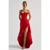 Vestido de Verano Sexy de Comercio Exterior Transfronterizo Europeo y Americano, Nuevo, de Venta Caliente, sin Tirantes, Espalda Descubierta, con Volantes, Irregular