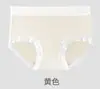 Pantaletas de Seda de Hielo Sin Costuras de Cintura Media para Mujer, Braguitas Levanta Glúteos, Encaje Sexy, No Aprietan, Entrepierna de Algodón Puro, Tallas Grandes