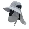 Cubierta Facial para Exterior Protección de Cuello Gorra para el Sol para Hombre y Mujer Verano Ala Ancha Anti-UV Sombrero para el Sol Sombrero de Pesca Sombrero para Montañismo y Ciclismo