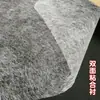 Entretela fusible de doble cara accesorios para prendas de vestir malla adhesiva termofusible de alta temperatura forro adhesivo negro y blanco no tejido forro de doble cara engrosado envío gratis