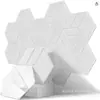 Painel hexagonal absorvente de som painel de isolamento acústico autoadesivo plástico embalagem selada com etiqueta de código de barras pré-aplicada Suprimento transfronteiriço