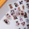 Cyansea Popular Paquete de Emoticonos Transfronterizos Lindos Gatos Mascotas Pegatinas para Uñas Arte de Uñas DIY Funda de Teléfono Pegatina para Lente de iPad