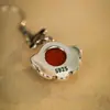Pendientes Ruyi de Plata 925 para Mujer, Diseño de Estilo Antiguo, Ágata Roja, Pendientes de Alto Nivel Estilo Chino Nuevo