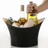 Cubo de hielo de acero inoxidable para el hogar, cuenco para cerveza y champán, cubo de hielo para vino tinto grande creativo de moda, cubo de hielo para bar ktv