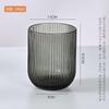 Copo de Vidro Cor Primária Padrão Vertical Transparente Copo para Água Enxaguatório Bucal Copo para Escovar os Dentes Doméstico Em Relevo Hotel Copo de Cera