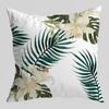 Funda de Almohada de Planta y Flor Estilo Francés Americano Verde Geométrico Lujo Ligero Hogar Almohada Sofá Oficina Dormitorio Respaldo