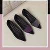 Zapatos de Salón de Punta Fina con Pedrería Estilo Francés de Tacón Bajo para Mujer, Nuevos Versátiles de Moda para Verano y Otoño 2026, Zapatos de Mujer con Suela Suave